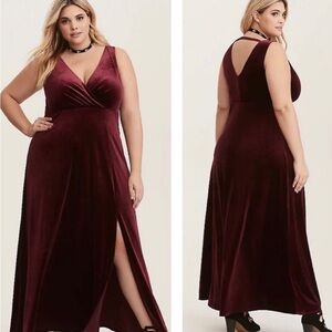 Torrid Burgundy Maxi Dress